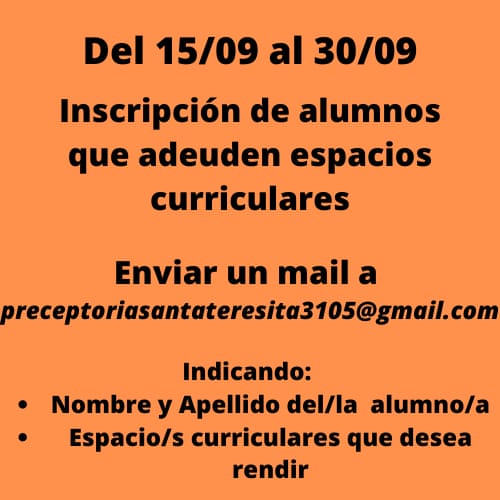 INFORMACIÓN IMPORTANTE