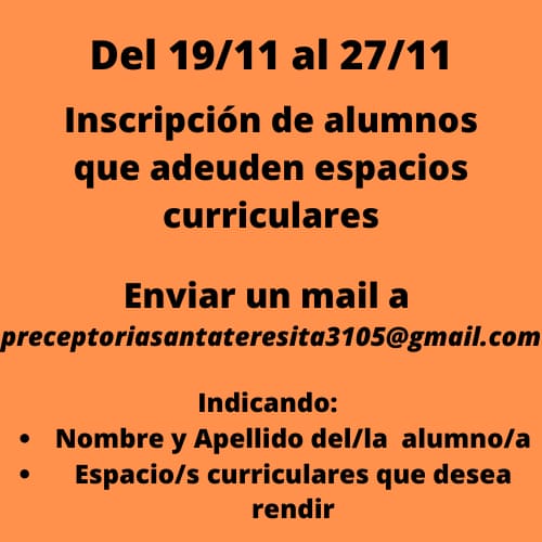 INFORMACIÓN IMPORTANTE